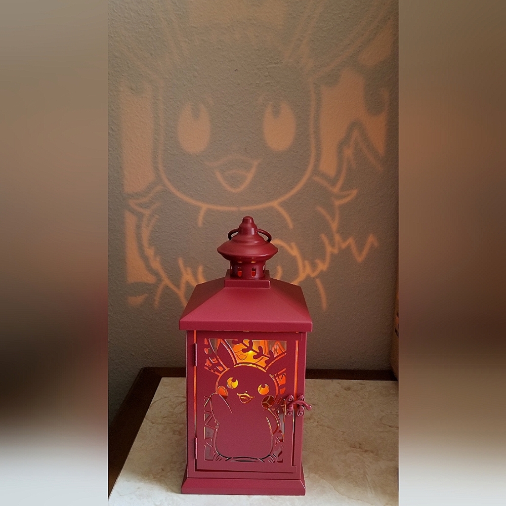 Pokemon Center Pikachu, Vulpix, Eevee & Fuecoco Holiday Metal Lantern